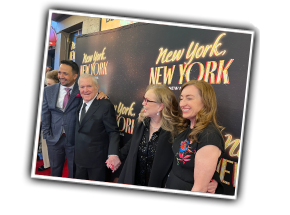 Una Jackman, Susan Stroman, John Kander,Lin Manuel Miranda. Opening night New York New York Broadway April 23, 2023